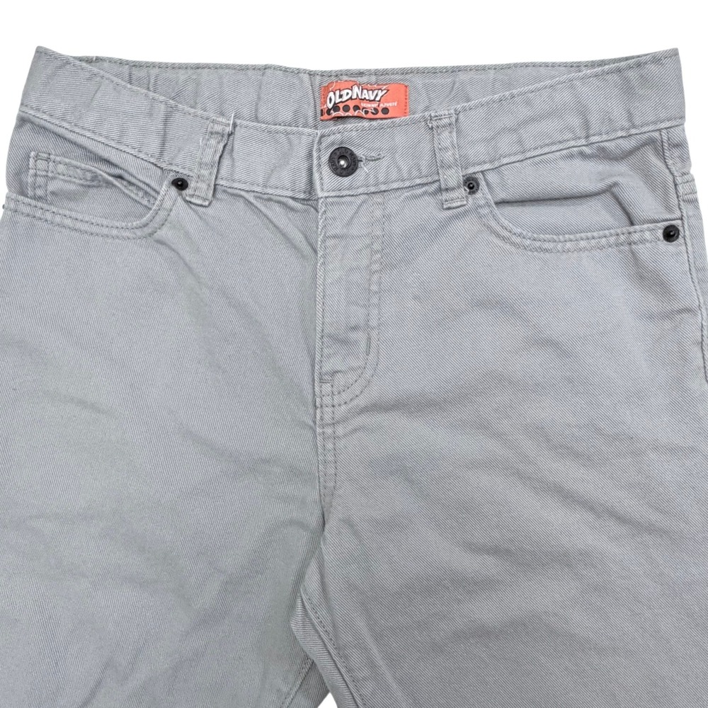 Old Navy Boys Skinny Jeans Size 18 Regular Gray Denim Pants - Picture 6 of 9